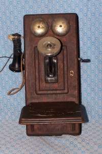 Antique Western Electric Oak Wall Telephone 1800s  