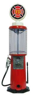   antique gas pump but is a fully operational gum ball machine the piece