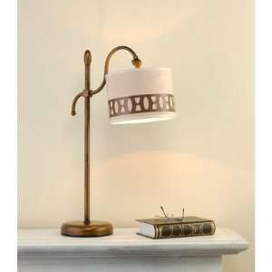   One Light Table Lamp Finish Antique Brass Mat