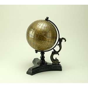 Antique Brass Old World Desk Globe