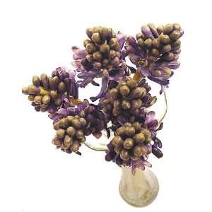  Purple Hyacinth Spray Silk Flowers   12