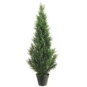    Pack of 2 Potted Artificial Cedar Topiary Trees 4