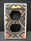 AFRICAN MUD CLOTH DESIGN #1 OUTLET COVER PLATE