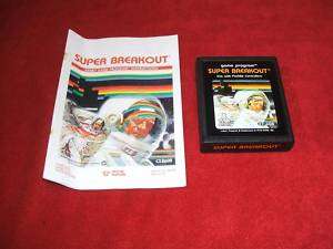 Super Breakout Atari 2600 7800 ARCADE GAME With Manual  