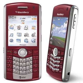   8110 gps qwerty smartphone att cell phone red red color for sale only