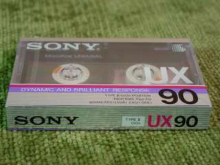 SONY UX90 EARLY 80S SEALED BLANK AUDIO CASSETTE TAPE  