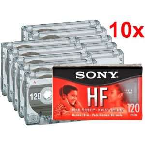  Sony C 120HFL/10 Blank Audiocassette Tape, 120 Minute 