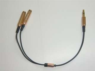   Audio Headphone Earphone Adapter Splitter Plug Converter Cable Jack