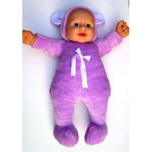   Tall Baby Doll dressed in Plush Rabbit Costume  Purple Toys & Games