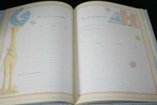   Blue ABC Zoophabet Baby Boy Memory Book 3pc Gift set calendar  