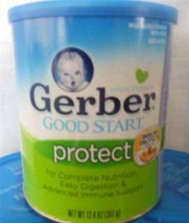 LOT OF 2 NEW 12.4 OZ GERBER GOOD START PROTECT INFANT FORMULA