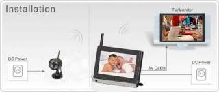 Digital wireless baby monitor 2.4GHz 7 inch TFT Screen with infrared 