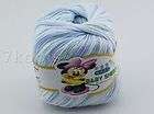 6x50g Cashmere Silk Cotton Baby Yarn Lot Sport Cyan 010  