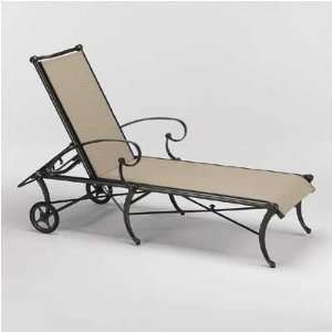 Marché Sling Adjustable Chaise Lounge Finish Textured Black, Sling 