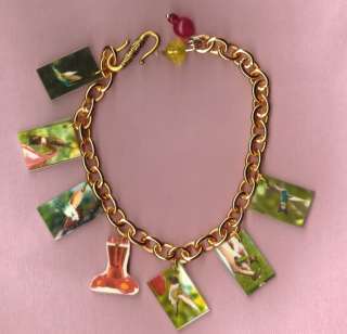 This is for (1) HUMMINGBIRD GOLD CHARM BRACELET handmade by my me.