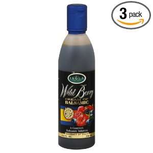 Isola Condiment, Wild Berry Cream of Balsamic, 8.5 Ounce (Pack of 3 