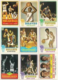 1973 74 TOPPS BASKETBALL STAR CARDS   WEST / MCADOO RC / LANIER 