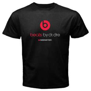 New Monster Beats by dr. dre Heart Beats Mens Black T shirt Size M, L 