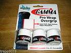 Gamma Pro Wrap Tennis Overgrip 3 Pack White items in Trapp Tennis 