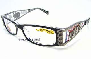 ED HARDY EHO712 Eyeglasses EHO 712 Black Optical Frame  