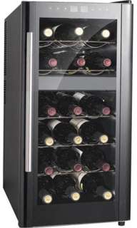   Wine Cooler Refrigerator, 18 Btl Chiller Beverage Cellar & Mini Fridge
