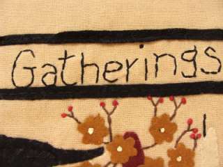 Primitive Country Gatherings Crow Table Runner 36  