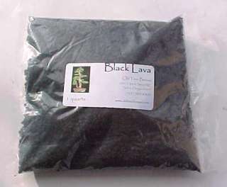 Quart Black Lava Bonsai Soil Top Dressing Additive  