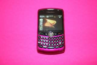 BOOST MOBILE BLACKBERRY CURVE 8330 CELL PHONE PINK CDMA CLEAR ESN 