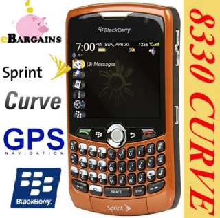 NEW Blackberry Curve 8330 phone NO CONTRACT Sprint PCS  