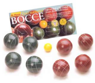 Tournament Bocce set by St. Pierre (made in America)  