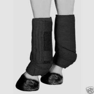 Horse Polo Leg Fast Wraps Boots Sport Black Small Tack  