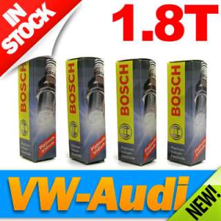 VW/AUDI 1.8T SPARK PLUGS / Exact OE Bosch (4 Piece Set)  