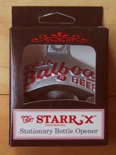 balboa beer starr x metal wall mounted stationary bottle opener 