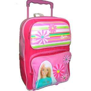  Barbie Girls Large Pink Rolling School Backpack Toys 