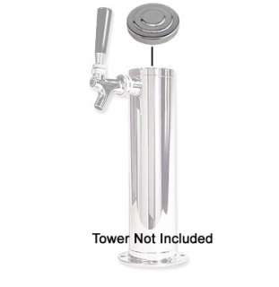 replacement draft beer tower cap for standard 3 column towers made of 