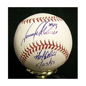  Tommy Greene Autographed Baseball   No Hitter