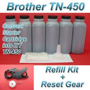 Toner Refill for Brother TN 420 TN 450 cartridge HL2240 HL2270 w 