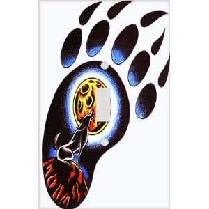  Wolf Moon Bear Claw Decorative Switchplate Cover