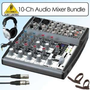  Behringer XENYX1002FX 10 Channel Audio Mixer With Multi FX 