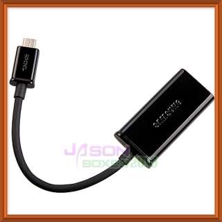   MHL Micro USB to HDMI HDTV Adapter Cable For Galaxy S2 i9100 S2 Black