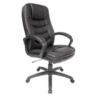    Cushion Bonded Leather Executive Chair   Black.Opens in a new window