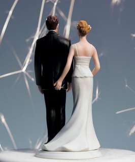   Bride & Groom Wedding Cake Top Topper Couple Playful Fun Funny  