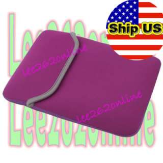 Purple Pouch Neoprene Sleeve Case Cover for HP TouchPad  