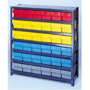  Open Shelving Storage System with Various Euro Drawers (39 