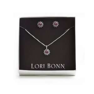  Lori Bonn Birthstone Necklace and Earring Set (January 