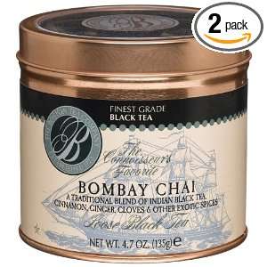 Boston Tea Finest Grade Black Tea, Bombay Chai LooseTea, 4.7 Ounce 
