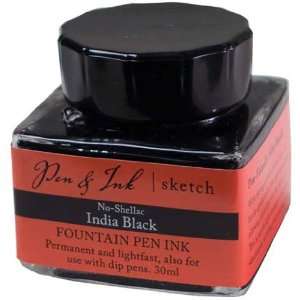  No shellac India Black Ink 30ml Arts, Crafts & Sewing