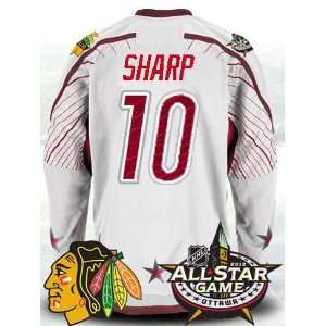   Blackhawks Authentic NHL Jerseys #10 Patrick Sharp Hockey WHITE Jersey