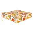 Outdoor Conversation/Deep Seating Cushion   White/Yellow Floral