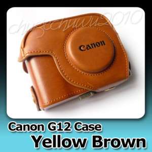 C101 New Canon Powershot G11 G12 Leather Case Bag  